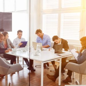 Group Of Business People Make Team Meeting